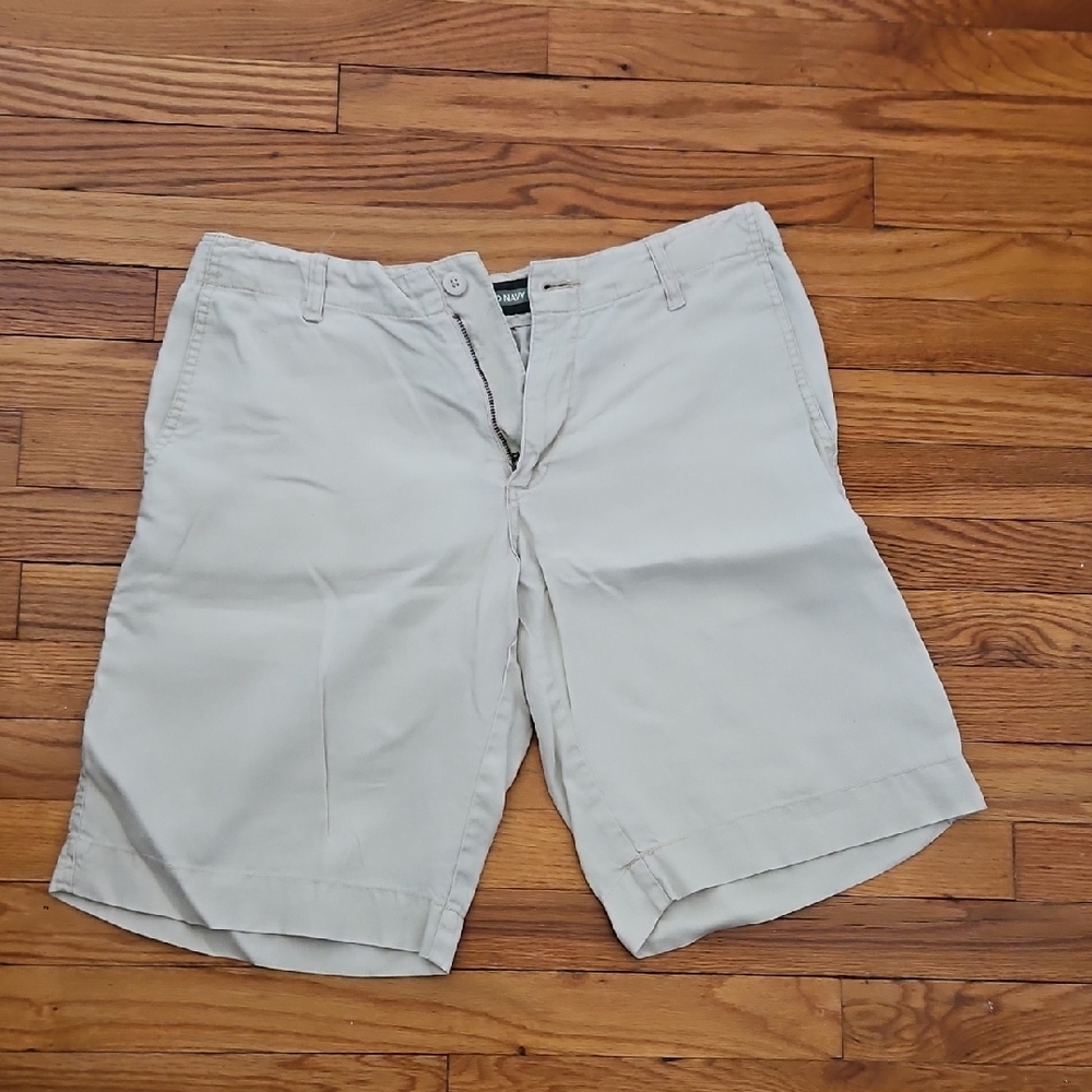 Old Navy 100% Linen Mens Shorts Loose Size 31 Light Tan Color